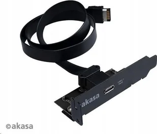 Kontroler Akasa Akasa Low Profile PCI Bracket Adapter, USB 3.1 Typ C - schwarz - Kontrolery - miniaturka - grafika 1