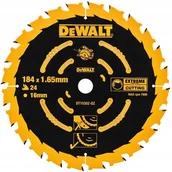 Materiały ścierne - DeWalt tarcza tnąca EXTREME do pilarek sieciowych 184x16 mm 24 zęby DT10302 - miniaturka - grafika 1