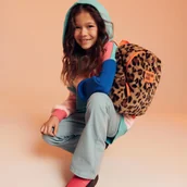 Plecaki - Reserved - Puszysty plecak w cętki - Brązowy - miniaturka - grafika 1