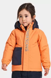 Kurtki i płaszcze dla dziewczynek - Didriksons kurtka zimowa dziecięca RIO KIDS JKT kolor pomarańczowy - grafika 1