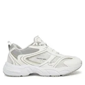 Sneakersy damskie - Sneakersy Calvin Klein Jeans Retro Tennis Mesh Ml YW0YW01807 Biały - miniaturka - grafika 1