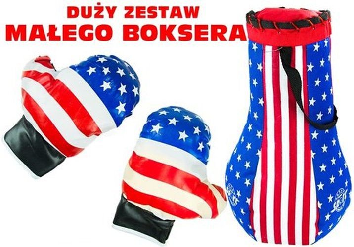 Lean Sport Zestaw dla małego boksera - worek + rękawice 1818910558295