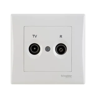 Schneider Electric Gniazdo RTV końcowe SEDNA biały - Wyłączniki światła i elektryczne - miniaturka - grafika 1