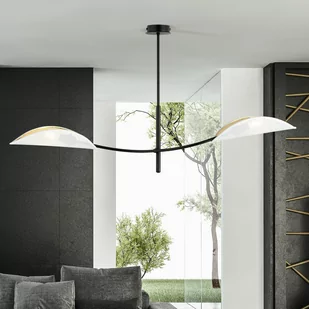 Emibig LOTUS 2 WHITE/GOLD 1107/2 lampa sufitowa żyrandol oryginalny Design abażury 1107/2 - Lampy sufitowe - miniaturka - grafika 4