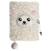 Notesy i bloczki - Pamiętnik A5 Włochacz z kłódką 3D My Little Friend Sheep 96 k. - ST-Majewski - miniaturka - grafika 1