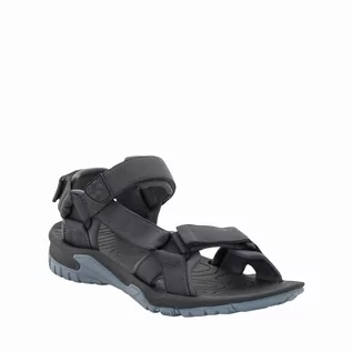 Sandały męskie - Sandały sportowe męskie Jack Wolfskin LAKEWOOD RIDE SANDAL M ebony - 12 - grafika 1