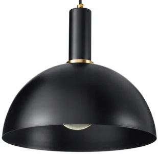 Lampa wisząca Loft metalowa Kopuła czarna - Lampy sufitowe - miniaturka - grafika 1