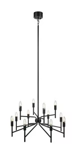 Markslojd lampa wisząca Regent 12L 12xE14 czarna 108107 - Lampy sufitowe - miniaturka - grafika 1