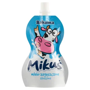 Bakoma Mikuś Mleko zagęszczone słodzone 80 g - Mleko - miniaturka - grafika 1