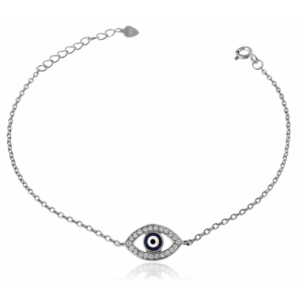 Bransoleta oko proroka Nazar srebro 925 Amulet talizman ochronny