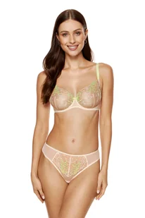 Soleil miękki biustonosz z oryginalnym haftem (kolor beżowy, rozmiar 85B) - Biustonosze - miniaturka - grafika 1