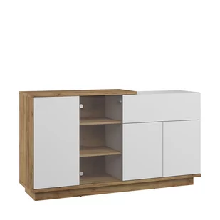 Komoda 3D1SW HYB-08 Hybrid MebloCross Czarny Mat / Biały Połysk - Komody - miniaturka - grafika 1