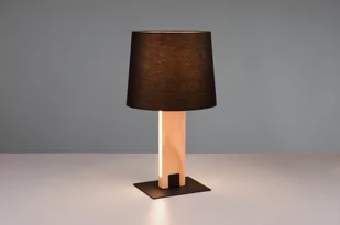 Rahul lampa stołowa 1xE27+1xLED/6W czarna/jasne drewno 547610232 - Lampy stojące - miniaturka - grafika 1