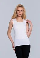 Bluzki damskie - Koszulka damska biała Alizee/Golden Queen - miniaturka - grafika 1