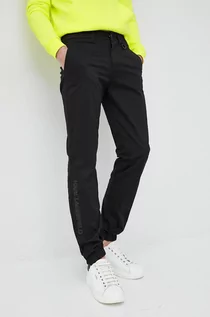 Spodnie męskie - LAGERFELD Karl Karl spodnie męskie kolor czarny - grafika 1