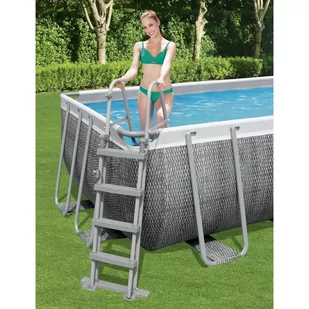 Bestway 4-stopniowa drabinka basenowa Flowclear, 122 cm - Akcesoria do basenów - miniaturka - grafika 1