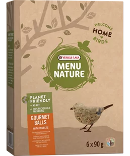 Versele-Laga Menu Nature Gourmet Balls with Insects 6x90g 541034064419 - Przysmaki dla ptaków - miniaturka - grafika 1