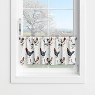 Firany - Zazdrostka SPRING wzór SP21 kury 45 x 180 cm - miniaturka - grafika 1