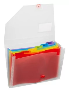 Snopake Teczka A4 Rainbow 6 przekładek - Teczki i skoroszyty - miniaturka - grafika 1