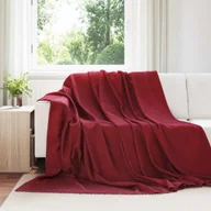 Koce - Koce narzutowe 24 pcs Bordeaux Czerwony 240 x 220 cm Polar - miniaturka - grafika 1