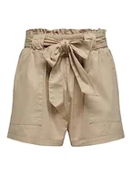 Spodenki damskie - Bestseller A/S ONLSMILLA Belt NOOS szorty, Humus, XXS, Humus, XXS - miniaturka - grafika 1
