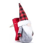 Ozdoby bożonarodzeniowe - MIKOŁAJEK DEKORACYJNY Z WORKIEM NA PREZENT 20CM BOY - miniaturka - grafika 1