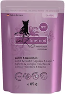 Mokra karma dla kotów - catz finefood saszetki, 8 x 85 g - Jagnięcina z królikiem - miniaturka - grafika 1