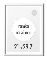 Ramki na zdjęcia - Ramka na zdjęcia 21x29,7 cm A4 Ramki 29,7x21 biała stojąca z nóżką - miniaturka - grafika 1