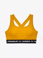 Bielizna sportowa damska - Biustonosz damski Under Armour  Crossback Mid Bra-GLD XS - miniaturka - grafika 1