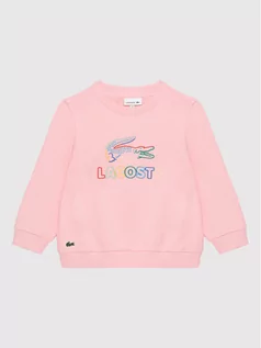 Bluzy dla chłopców - Lacoste Bluza SJ2583 Różowy Regular Fit - grafika 1