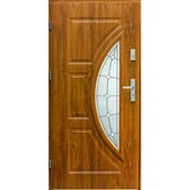 Drzwi zewnętrzne - Drzwi zewnętrzne Szmaragd złoty dąb 90 cm lewe Splendoor - miniaturka - grafika 1