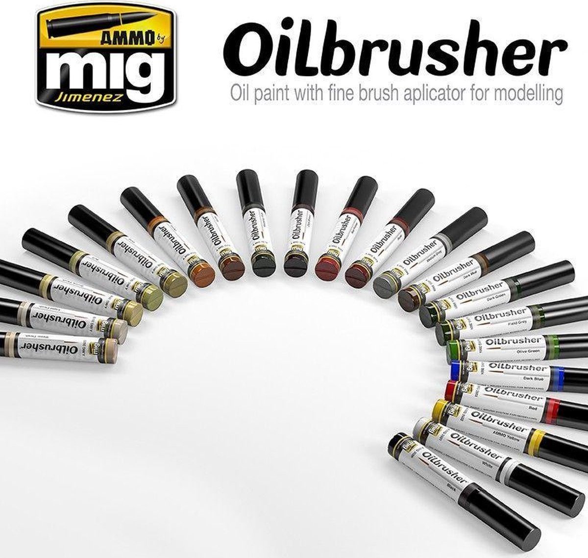 Vallejo Ammo: Oilbrushers Display N1 80