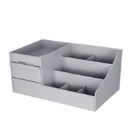 Przyborniki na biurko - Przybornik na biurko grey 35 X 21,5 X 16,5 cm - miniaturka - grafika 1