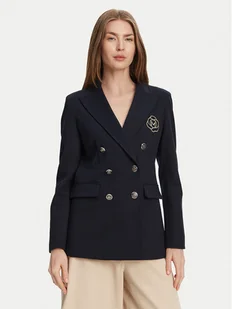 Marella Marynarka Baiocco 2513911024 Granatowy Slim Fit - Marynarki i żakiety damskie - miniaturka - grafika 1