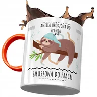 Kubki - Kubek Pomarańczowy Dla Amelii Żony Przyjaciółki z Nadrukiem ze Zdjęciem+ Opakowanie na prezent (wzór 01) - miniaturka - grafika 1