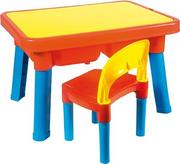 Stoliki dla dzieci - Androni Zabawka 8901 – 000 – stół multigioco z krzesłem – No Access - miniaturka - grafika 1