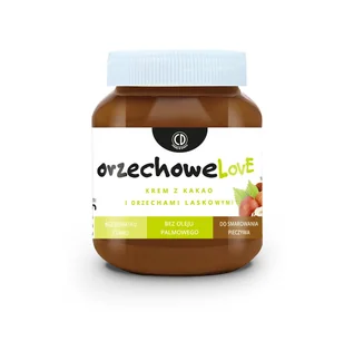orzechoweLove - krem z kakao i orzechami laskowymi 350g (bez dodatku cukru, bez oleju palmowego) - Słodkie kremy i masła - miniaturka - grafika 1