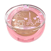 Pudry do twarzy - Bell LOVE IN THE CITY Golden Bronze 001 Brązujący puder do twarzy, 9g - miniaturka - grafika 1