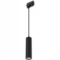 Lampy sufitowe - Reflektor na Szynie Lampa na Szynę Wisząca GU10 szynoprzewód Czarna tuba - miniaturka - grafika 1
