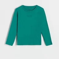 Bluzki dla chłopców - Reserved - Koszulka longsleeve z nadrukiem - morski - miniaturka - grafika 1