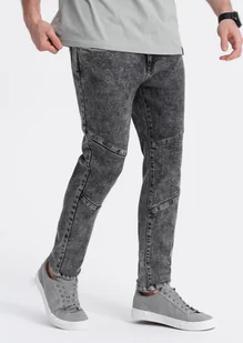 Ombre Clothing Męskie spodnie jeansowe Hetisani szary S - Spodnie męskie - miniaturka - grafika 1