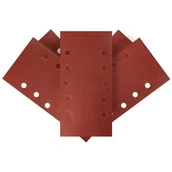 Materiały ścierne - Papier ścierny na rzep 115 x 230mm, K180, 5szt. z otworami GRAPHITE 54H006 - miniaturka - grafika 1