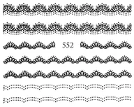 Ozdoby do paznokci - Naklejki wodne na paznokcie - nr 552 - miniaturka - grafika 1