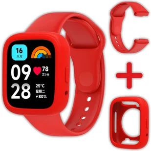Pasek + etui Vanfone 2w1 do Xiaomi Redmi Watch 3 Active, czerwony - Akcesoria do smartwatchy - miniaturka - grafika 1