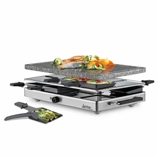 Raclette/grill stołowy, dla 8 os., granitowa płyta grillowa, 47,5 x 27 x 14 cm kod: SP-3267410001 + Sprawdź na SuperWnetrze.pl - Zestawy do fondue - miniaturka - grafika 1