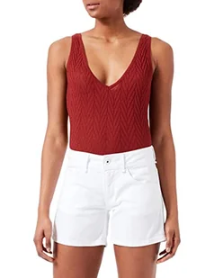 Pepe Jeans Damskie szorty Siouxie, Biały (Denim-ta8), 29W - Spodenki damskie - miniaturka - grafika 1