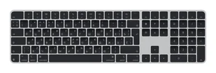 Apple Magic klawiatura Uniwersalne USB + Bluetooth QWERTY Rosyjski Czarny MXK83RS/A - Klawiatury - miniaturka - grafika 1