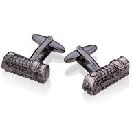 Spinki do mankietów i krawatów - Spinki do mankietów X2 Pociąg Parowóz Retro - miniaturka - grafika 1