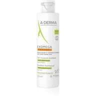 Kremy dla dzieci - A-Derma Exomega Control Emollient Foaming gel zmiękczający żel pieniący Do cery suchej i atopowej 200 ml - miniaturka - grafika 1