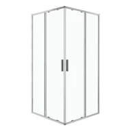 Kabiny prysznicowe - Kabina prysznicowa Solid SQ 100 CHR szkło hartowane 6 mm profile chrom KERRA - miniaturka - grafika 1